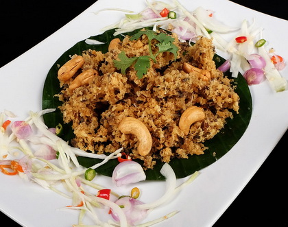 เมนูอาหารอร่อย : ยำปลาดุกฟู