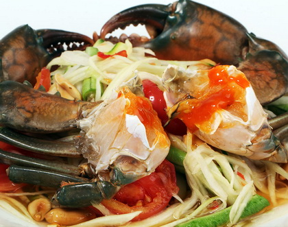 เมนูอาหารอร่อย : ส้มตำปูดอง