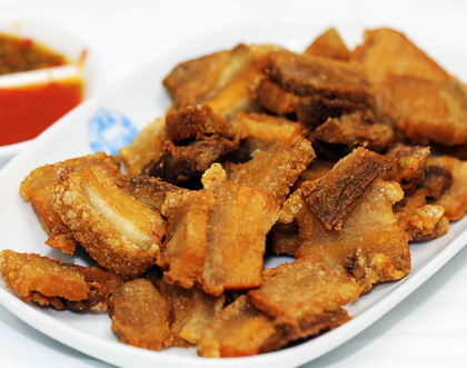 เมนูอาหารอร่อย : หมูกรอบทอด