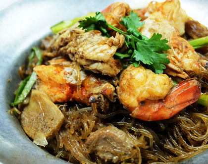 เมนูอาหารอร่อย : กุ้งอบวุ้นเส้น